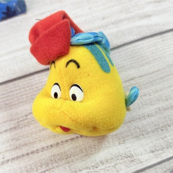 Vintage 89'/90’ Disney McDonalds Plush Flounder Bernard Christmas Ornaments - Picture 8 of 9